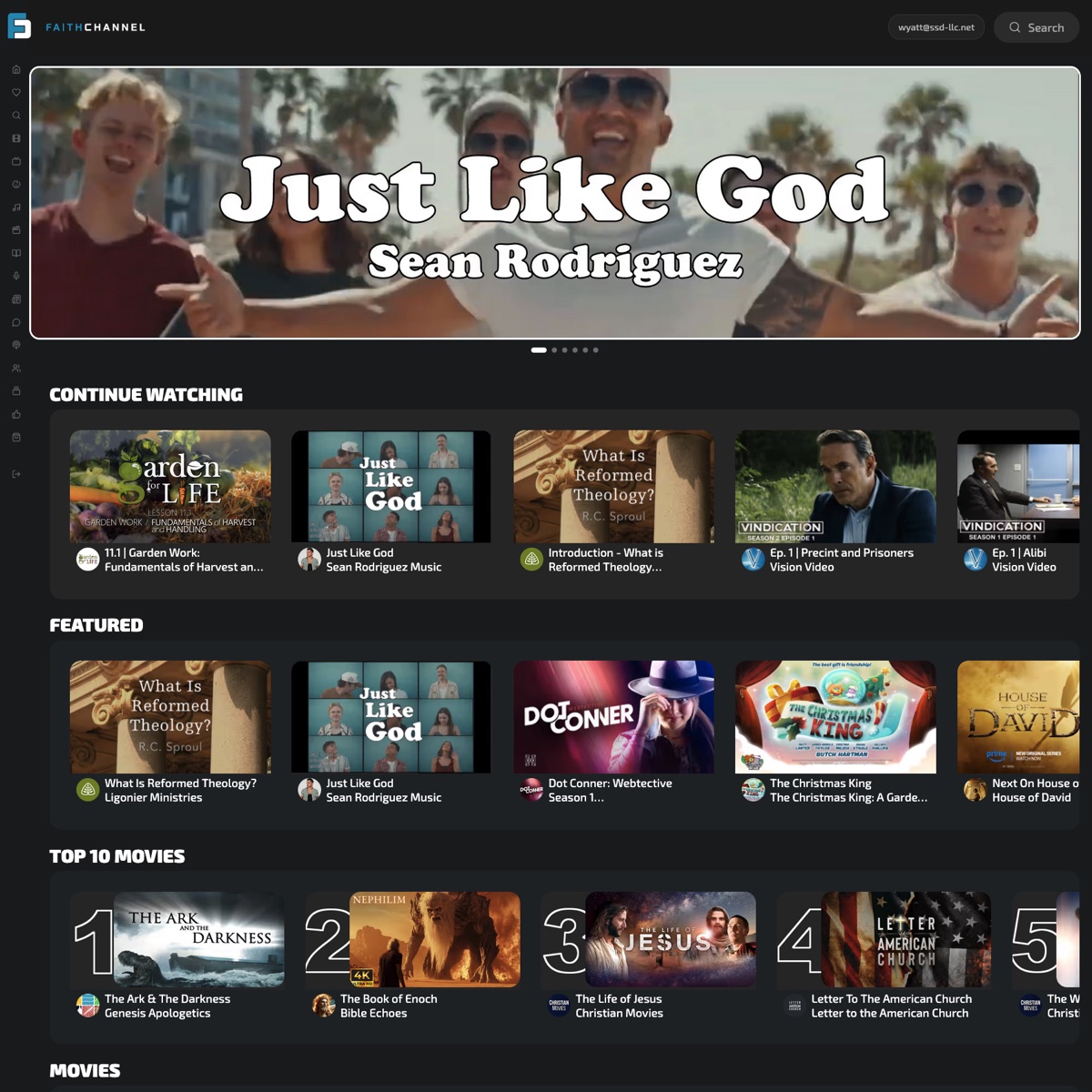 Faith Channel — project preview