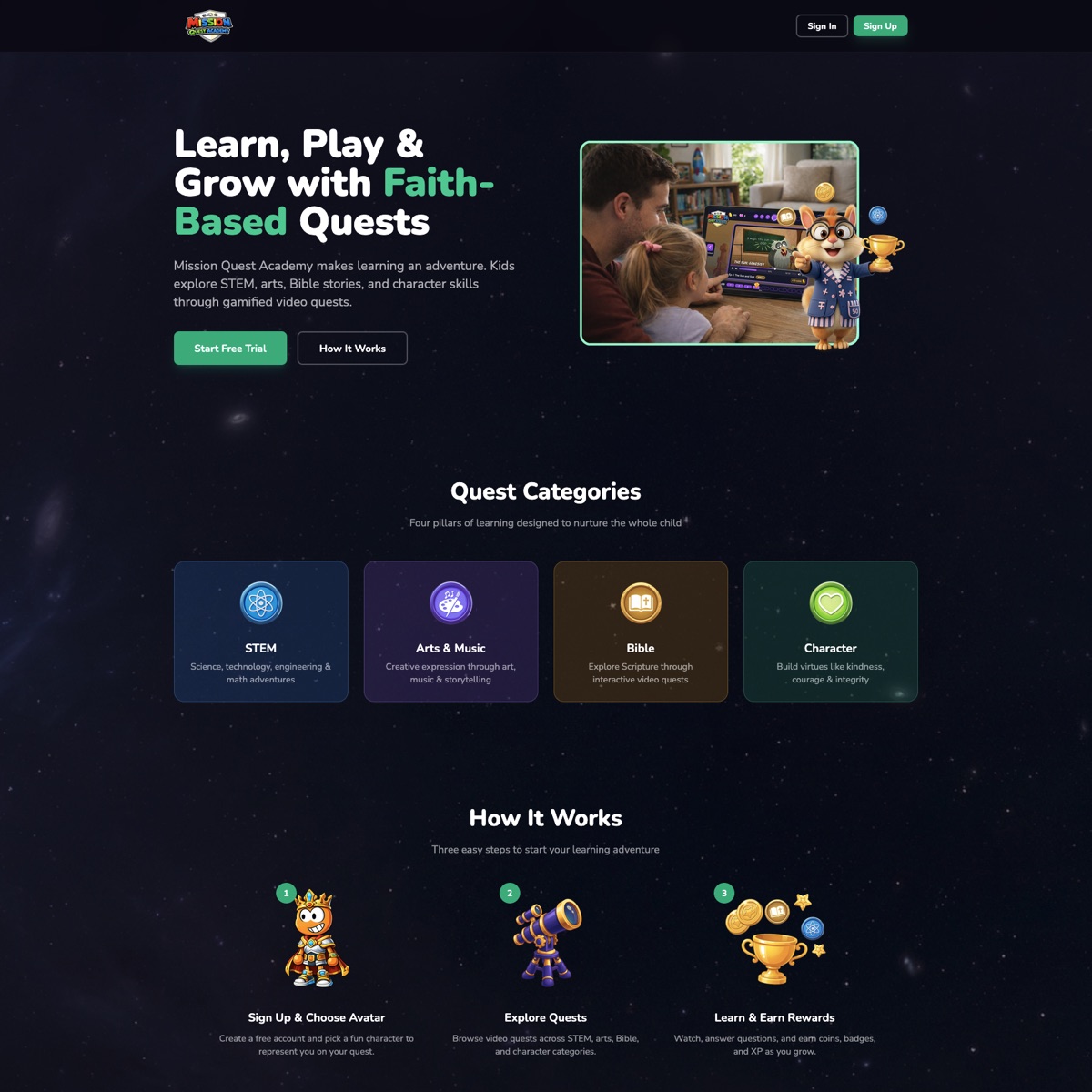 Mission Quest Academy — project preview